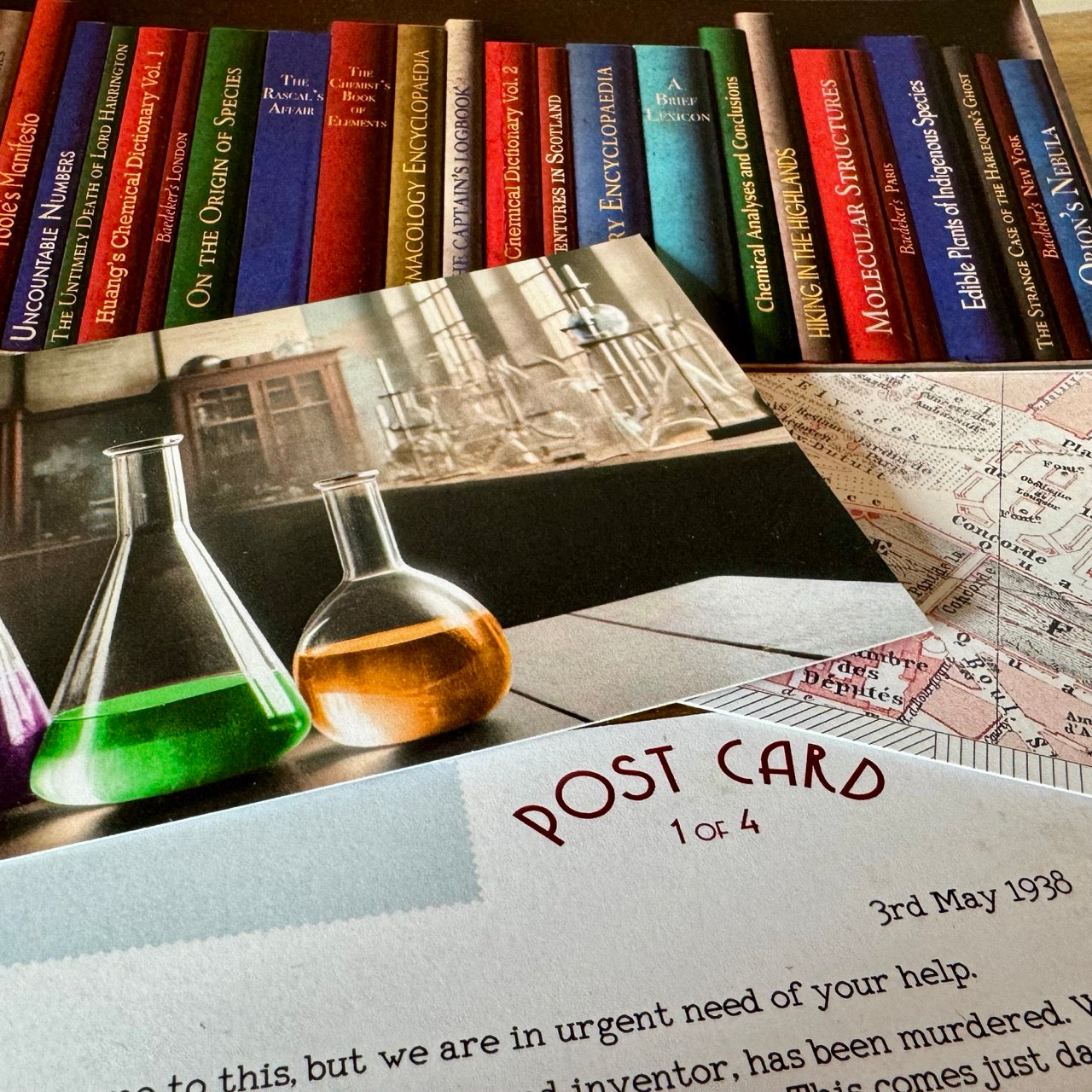 The Vanishing Professor Vanderkopf, a postcard murder mystery