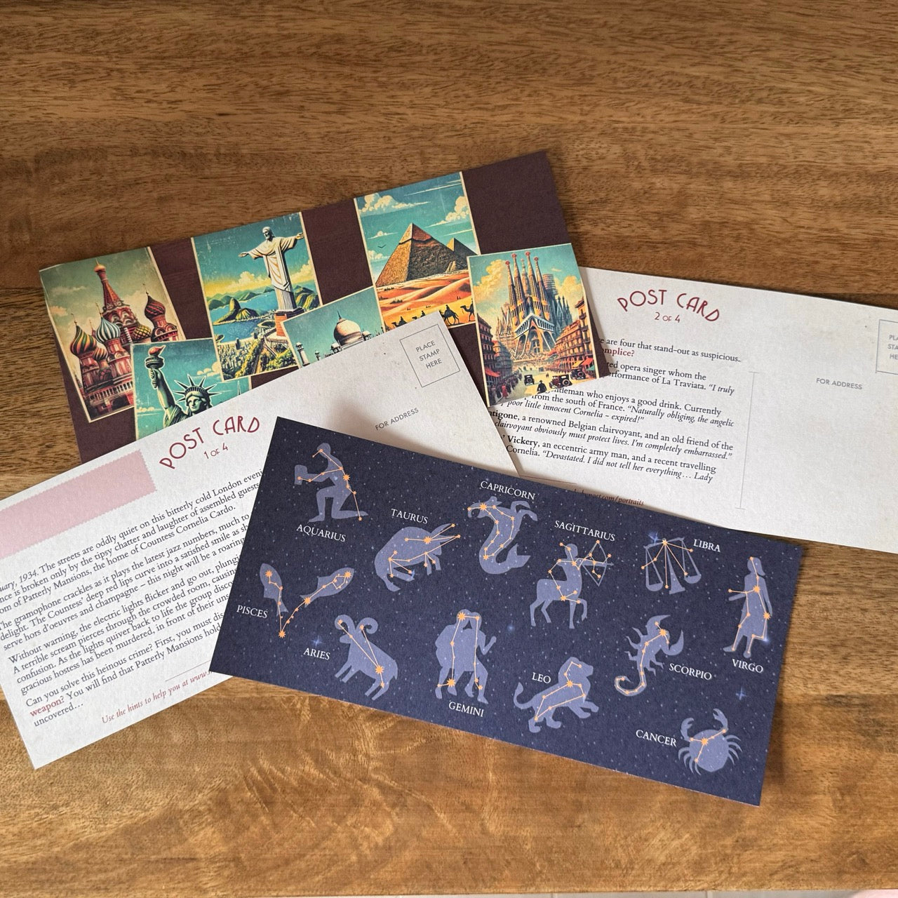 The Death of Countess Cornelia, a postcard murder mystery